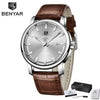 Classic New Sport Watch Top Luxury Automatic Mechanical Male Watches Water Resistent Genuine Leather Casual Men Wristwatch by Stevvex