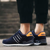 Blue Mens Casual Shoes Comfortable Sneakers Artificial Leather Male Spring Flats Trainers Outdoor Mens Casual Sports High Quality Sneaker Sport Walking Fashion Sneakers by Stevvex