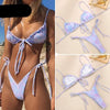 Halter Bikinis Swimsuit String Bikini Swimsuit for Women Triangle Tie Side Adjustable Swimsuit Bathing Suit 2 Piece Set New 2 Piece Swimwear High Cut Bikini Set Print Bandage Beachwear by Stevvex