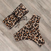 Bandage Bikini Swimwear Women Swimsuit High Waist Bikini Set Bathing Suit Push Up Women's Spaghetti Strap Bandeau Lace Up High Waist 2PCS Bikini Set by Stevvex