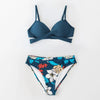 Push Up Floral Bikini Sets Women Two Pieces Swimsuits Women's Bathing Suits Push Up Halter Bandage Bikini Floral Printing Swim Bottoms Two Piece Swimsuits New Girl Beach Bathing Suits Swimwear by Stevvex