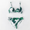 Push Up Floral Bikini Sets Women Two Pieces Swimsuits Women's Bathing Suits Push Up Halter Bandage Bikini Floral Printing Swim Bottoms Two Piece Swimsuits New Girl Beach Bathing Suits Swimwear by Stevvex