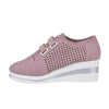 New High Heel Casual Womens Sneakers Breathable Height Increasing Shoes Air Cushion Comfortable Sneakers Women's Vulcanize Leather Shoes Luxury Walking Women Outdoor Shoes by Stevvex