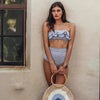 Retro Blue White Striped High Waist Bikini Lady Swimwear Women Swimsuit Female Ruffle Swim Bathing Suit Piece Vintage High Waist Bikini Set Ruffled Swimsuits For Women Bathing Suits by Stevvex