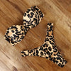 Animal Print Leopard Bikini Push Up Swimsuit Women Bikini Set Bathing Suit Bandeau Beach Wear Swimwear Women Casual Leopard Printed Triangle High Waist Two Piece Bikini Sets by Stevvex