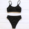Swimwear Women Swimsuit Push Up Bikinis Fashion Women's Solid Color Bikini Pad Swimwear Swimsuit Beachwear Set Triangle Bikini Bathing Suits by Stevvex