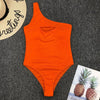 Luxury Black Female Swimsuit Vintage One Piece Ruffled Push Up Tummy Control Swimwear Halter One Piece Slimming Retro Swimsuit Women's Plus Size Push Up Bathing Suit Solid Red Swimwear Women Padded Bathing Suits by Stevvex