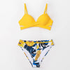Push Up Floral Bikini Sets Women Two Pieces Swimsuits Women's Bathing Suits Push Up Halter Bandage Bikini Floral Printing Swim Bottoms Two Piece Swimsuits New Girl Beach Bathing Suits Swimwear by Stevvex