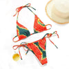 Bikini Swimsuit Solid Color Bikini Set Swimwear Bathing Suit Women Bikinis String Beach Women Two Piece Bikini Swimsuit Bathing Suits Halter Triangle Tops String Bikini Sets by Stevvex