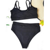 Female Push Up Swimsuit Modern Swimwear For Women Bikinis High Waist Bikini Set Solid Bikini 2 Piece Swimsuit Bathing Suits Women Bathing Suit High Waist Bikini Set Sport Wear Swimming Suit Bikini by Stevvex