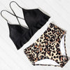 Women Leopard Print Swimsuit Women's Bikini One Shoulder Top High Waist Bottom Two Piece Swimsuits Women Push Up Bikini Set One Shoulder Beachwear Summer Leopard Bathing Suit High Waist Swimwear For Women by Stevvex