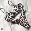 Leopard Bikini Women Swimwear Female Swimsuit Women Two Pieces Scalloped Bikini Set Swimsuits Bathing Suit Two-pieces Bikini Set Bather Bathing Suit by Stevvex