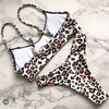 Leopard Bikini Women Swimwear Female Swimsuit Women Two Pieces Scalloped Bikini Set Swimsuits Bathing Suit Two-pieces Bikini Set Bather Bathing Suit by Stevvex
