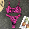 Leopard Bikini Women Swimwear Female Swimsuit Women Two Pieces Scalloped Bikini Set Swimsuits Bathing Suit Two-pieces Bikini Set Bather Bathing Suit by Stevvex