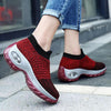 Womens Breathable Sneakers New Mesh Women Shoes Slip-On Air Cushion Casual Walking Shoes Lightweight Breathable Mesh Athletic Running Shoes Fashion Slip-on Sock Sneakers by Stevvex