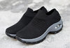 Womens Breathable Sneakers New Mesh Women Shoes Slip-On Air Cushion Casual Walking Shoes Lightweight Breathable Mesh Athletic Running Shoes Fashion Slip-on Sock Sneakers by Stevvex