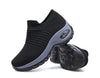 Womens Breathable Sneakers New Mesh Women Shoes Slip-On Air Cushion Casual Walking Shoes Lightweight Breathable Mesh Athletic Running Shoes Fashion Slip-on Sock Sneakers by Stevvex