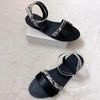 Women Sandals Summer Hollow Out Shoes Open Toe Beach Flats Ladies Footwear Strappy Flat Sandals Adjustable Casual Sandal With Open Toe Slingback Elegant Sandals by Stevvex