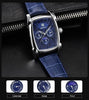 Square Luxury Mens Watch Analog Waterproof Quartz Sport Stylish Leather Strap Wrist Watch Business Design For Men by Stevvex