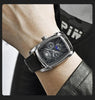 Square Luxury Mens Watch Analog Waterproof Quartz Sport Stylish Leather Strap Wrist Watch Business Design For Men by Stevvex