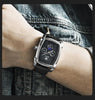 Square Luxury Mens Watch Analog Waterproof Quartz Sport Stylish Leather Strap Wrist Watch Business Design For Men by Stevvex