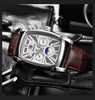 Square Luxury Mens Watch Analog Waterproof Quartz Sport Stylish Leather Strap Wrist Watch Business Design For Men by Stevvex