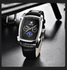 Square Luxury Mens Watch Analog Waterproof Quartz Sport Stylish Leather Strap Wrist Watch Business Design For Men by Stevvex