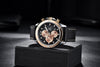 Multifunction Brown Luxury New Men's Watches Quartz Sport Chronograph Elegant Leather Bracelet Men Wrist Watch by Stevvex