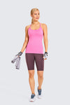Women's Naked Feeling Workout Shorts - 10 Inches High Waist Yoga Biker