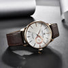 New Simple Luxury Mens Quartz Watch Casual Leather Strap Design Waterproof Comfortable Wrist Watch For Men by Stevvex