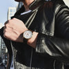 New Simple Luxury Mens Quartz Watch Casual Leather Strap Design Waterproof Comfortable Wrist Watch For Men by Stevvex