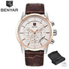Luxury Men's Business Watches Fashion Watch Waterproof For Men's Casual Sport Leather Strap by Stevvex