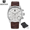 Luxury Men's Business Watches Fashion Watch Waterproof For Men's Casual Sport Leather Strap by Stevvex