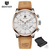Luxury Men's Business Watches Fashion Watch Waterproof For Men's Casual Sport Leather Strap by Stevvex