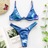 Underwired Bikini Female Swimsuit Women Swimwear Two-Piece V Shape Wire Bikini Set Bather Bathing Suit Women Micro Bikini Set Shiny Metallic 2 Piece Swimsuit Push Up Underwire Swimwear Bathing Suit by Stevvex