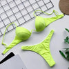 High Waist Bikini Push Up Swimsuit Leopard Swimwear Women Bikini Set Swimsuits For Women V-Wired Underwire Push Up High Cut Bikini Set Two Pieces Bathing Suits Women Bathing Suit by Stevvex