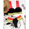 Luxury Women Black Bikini High Waist Swimwear Female 2 Pieces Set Swimsuit Bathing Suit Women Beach Women's High Waisted Bandage Bikini Set Two Piece Push Up Swimsuits by Stevvex