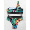 Luxury Women Black Bikini High Waist Swimwear Female 2 Pieces Set Swimsuit Bathing Suit Women Beach Women's High Waisted Bandage Bikini Set Two Piece Push Up Swimsuits by Stevvex