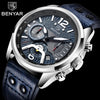 New Men Watch Top Sport Design Waterproof Men Quartz Military Wristwatch Leather Strap Analog Men Watch by Stevvex
