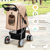 Foldable Pet Stroller 4-Wheel Travel Carrier by Furr Baby Gifts