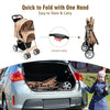 Foldable Pet Stroller 4-Wheel Travel Carrier by Furr Baby Gifts