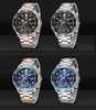 Black Multifunctional Sport Men Watches Luxury Quartz Watches Fashion Chronograph Stylish Elegant Comfortable Watch For Men by Stevvex