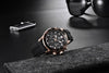 Black Multifunctional Sport Men Watches Luxury Quartz Watches Fashion Chronograph Stylish Elegant Comfortable Watch For Men by Stevvex