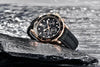 Black Multifunctional Sport Men Watches Luxury Quartz Watches Fashion Chronograph Stylish Elegant Comfortable Watch For Men by Stevvex