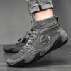 Men Beige Casual Shoes Outdoor Comfy Walking Sneakers Fashion All-Match Sneakers Breathable Cloth Casual Sports Flats Men Lightweight Outdoor Running Sneakers by Stevvex