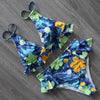 Women Summer High Waist Ruffle Bikini Set Swimwear Women Lady Floral Female Push Up Swimsuit Summer Beach Wear Bikini Pure Color Bikini Charming Ruffled Bra And Bottom Swimsuits by Stevvex