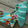 Two-Pieces Women Floral Push-Up Padded Bra Ruffles Bikini Set Swimsuit Swimwear Bathing Suit Beachwear Floral Printed Swimsuit Knotted String Triangle Bikini Tie Side High Cut Cheeky Bikini Set by Stevvex