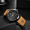 Mens Stylish Chronograph Watch Sport Quartz Clock Luxury Movement Analog Fashion Business Waterproof Watches by Stevvex