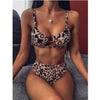 Women High Waist Bikini Swimsuit Swimwear Female Women Metal Ring Cross Bandage Bikini Set Swimsuit Two Piece Cutout Tie Back Bathing Suit Thong Bikini Set Bathing Suit Bather by Stevvex