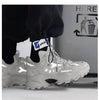 New Mens Sneakers Breathable Sports Shoes Couple Casual Shoes Thick Sole Running Walking Shoes Trainers Sport Sneakers Men High Fashion Comfy Fashion Sneakers by Stevvex